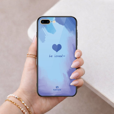 iPhone 8 Plus / 7 Plus - Onation Heart Series - HQ Ultra Shine Premium Infinity Glass Soft Silicon Borders Case