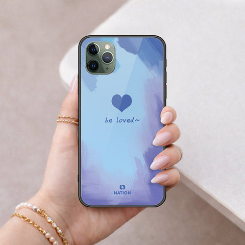 iPhone 11 Pro - Onation Heart Series - HQ Ultra Shine Premium Infinity Glass Soft Silicon Borders Case