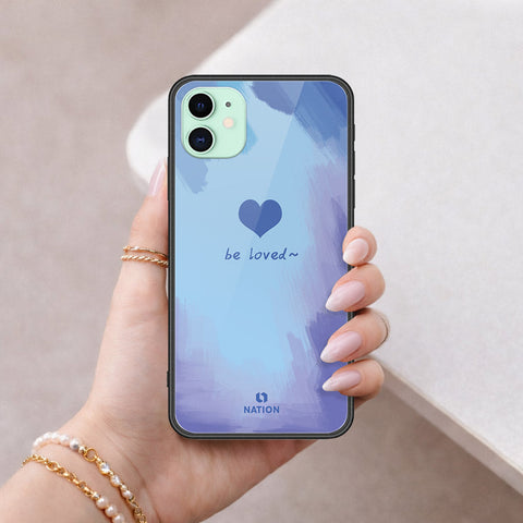 iPhone 11 - Onation Heart Series - HQ Ultra Shine Premium Infinity Glass Soft Silicon Borders Case