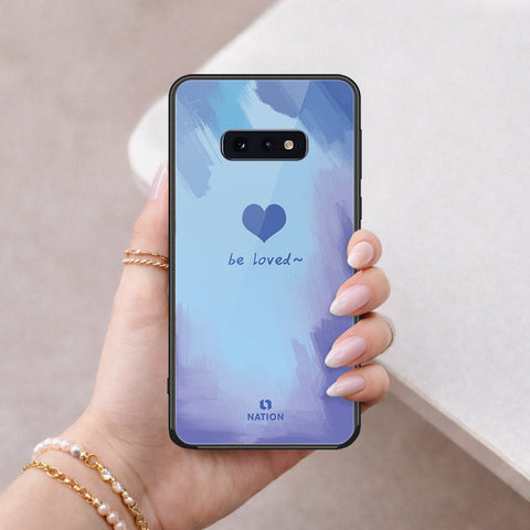 Samsung Galaxy S10e Cover - Onation Heart Series - HQ Ultra Shine Premium Infinity Glass Soft Silicon Borders Case