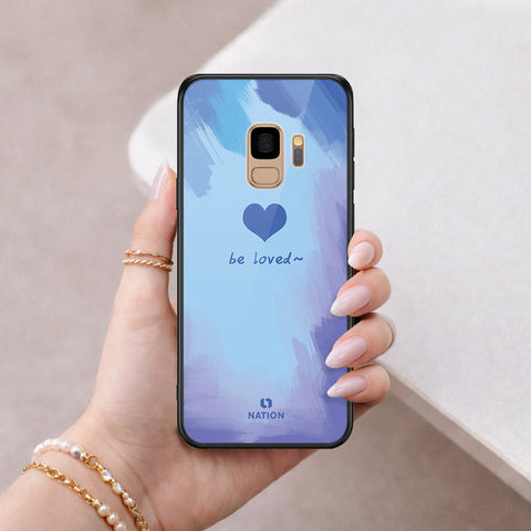 Samsung Galaxy S9 Cover - Onation Heart Series - HQ Ultra Shine Premium Infinity Glass Soft Silicon Borders Case