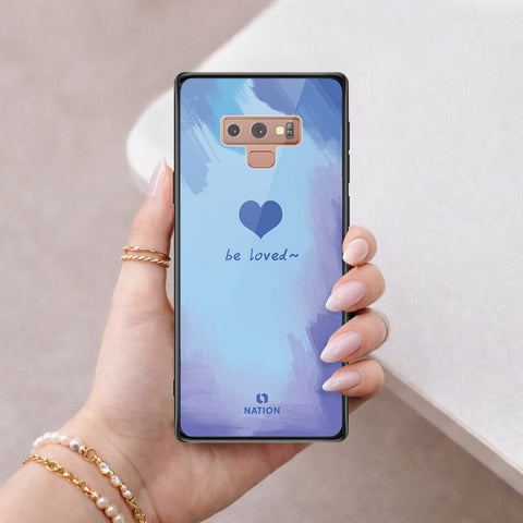 Samsung Galaxy Note 9 Cover - Onation Heart Series - HQ Ultra Shine Premium Infinity Glass Soft Silicon Borders Case