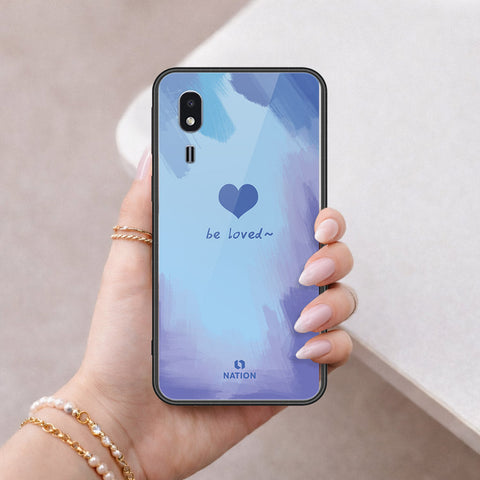 Samsung Galaxy A2 Core Cover - Onation Heart Series - HQ Ultra Shine Premium Infinity Glass Soft Silicon Borders Case