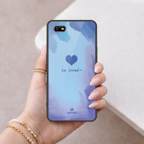 Oppo A1k Cover - Onation Heart Series - HQ Ultra Shine Premium Infinity Glass Soft Silicon Borders Case