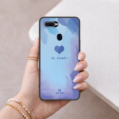 Oppo A7x Cover - Onation Heart Series - HQ Ultra Shine Premium Infinity Glass Soft Silicon Borders Case