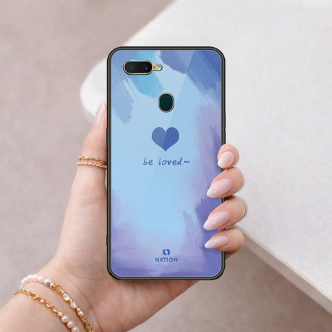 Oppo A12s Cover - Onation Heart Series - HQ Ultra Shine Premium Infinity Glass Soft Silicon Borders Case