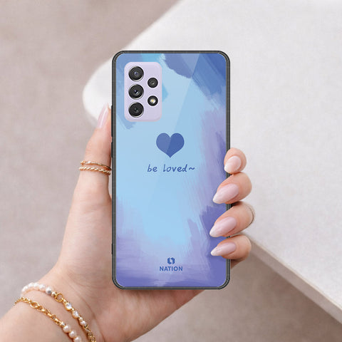 Samsung Galaxy A72 Cover - Onation Heart Series - HQ Ultra Shine Premium Infinity Glass Soft Silicon Borders Case