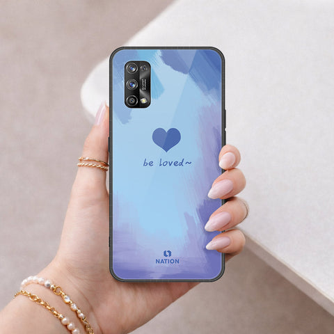 Realme 7 Pro Cover - Onation Heart Series - HQ Ultra Shine Premium Infinity Glass Soft Silicon Borders Case