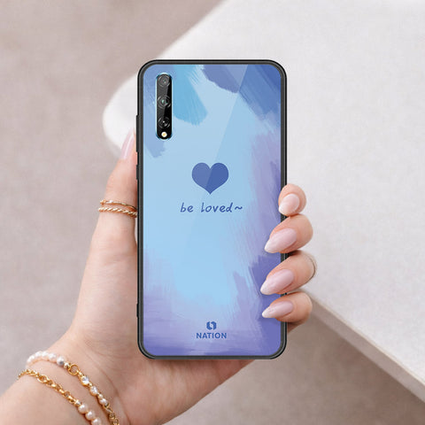 Huawei Y8p Cover - Onation Heart Series - HQ Ultra Shine Premium Infinity Glass Soft Silicon Borders Case