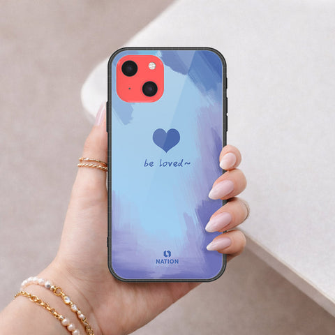 iPhone 13 Mini Cover - Onation Heart Series - HQ Ultra Shine Premium Infinity Glass Soft Silicon Borders Case