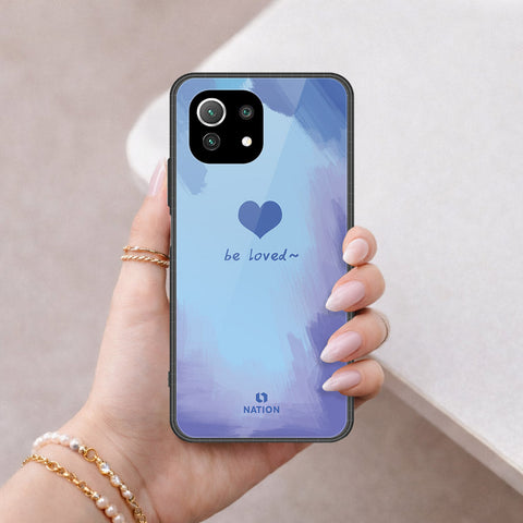 Xiaomi Mi 11 Lite 5G Cover - Onation Heart Series - HQ Ultra Shine Premium Infinity Glass Soft Silicon Borders Case