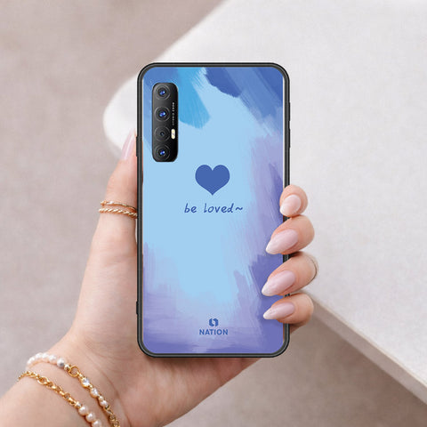 Oppo Reno 3 Pro Cover - Onation Heart Series - HQ Ultra Shine Premium Infinity Glass Soft Silicon Borders Case