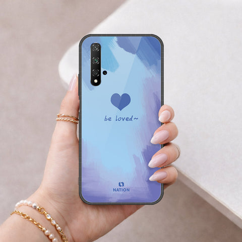 Honor 20 Cover - Onation Heart Series - HQ Ultra Shine Premium Infinity Glass Soft Silicon Borders Case
