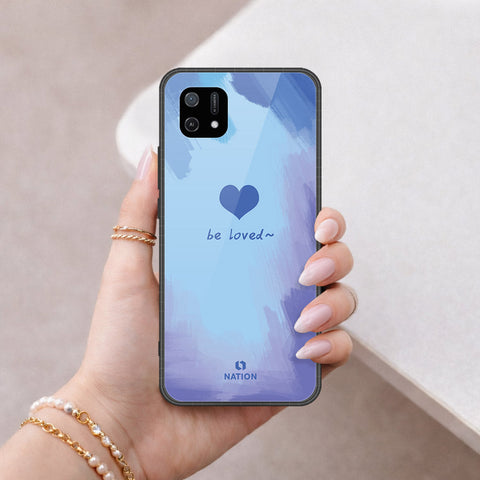 Oppo A16K Cover - Onation Heart Series - HQ Ultra Shine Premium Infinity Glass Soft Silicon Borders Case