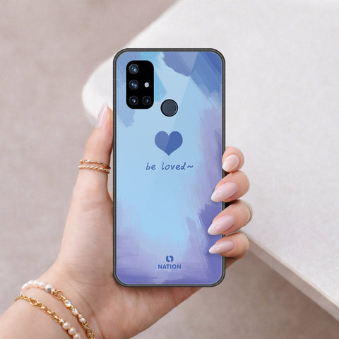 OnePlus Nord N10 Cover - Onation Heart Series - HQ Ultra Shine Premium Infinity Glass Soft Silicon Borders Case