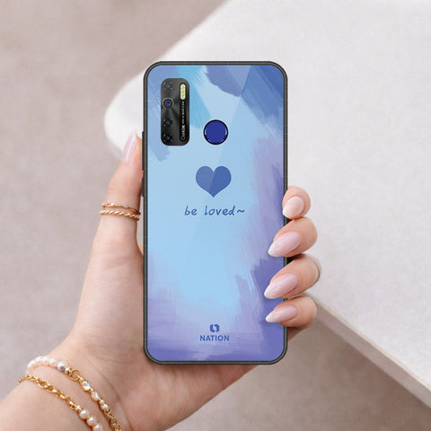 Tecno Camon 15 Air Cover - Onation Heart Series - HQ Ultra Shine Premium Infinity Glass Soft Silicon Borders Case