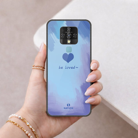 Tecno Camon 16 Cover - Onation Heart Series - HQ Ultra Shine Premium Infinity Glass Soft Silicon Borders Case