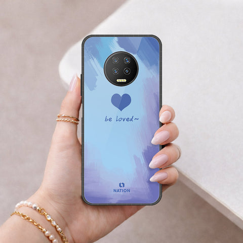 Infinix Note 7 Cover - Onation Heart Series - HQ Ultra Shine Premium Infinity Glass Soft Silicon Borders Case