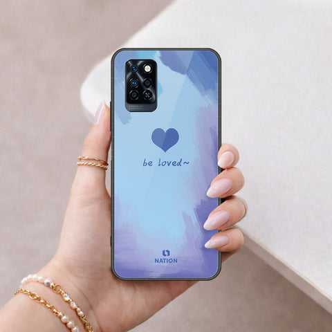 Infinix Note 10 Pro Cover - Onation Heart Series - HQ Ultra Shine Premium Infinity Glass Soft Silicon Borders Case