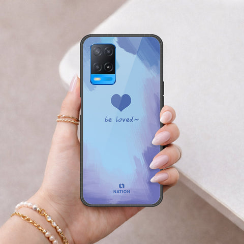 Oppo A54 4G Cover - Onation Heart Series - HQ Ultra Shine Premium Infinity Glass Soft Silicon Borders Case