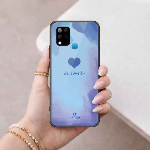 Infinix Hot 10s Cover - Onation Heart Series - HQ Ultra Shine Premium Infinity Glass Soft Silicon Borders Case