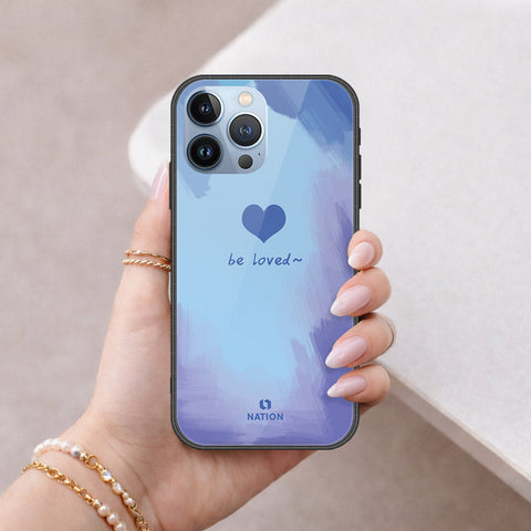 iPhone 14 Pro Max Cover - Onation Heart Series - HQ Ultra Shine Premium Infinity Glass Soft Silicon Borders Case