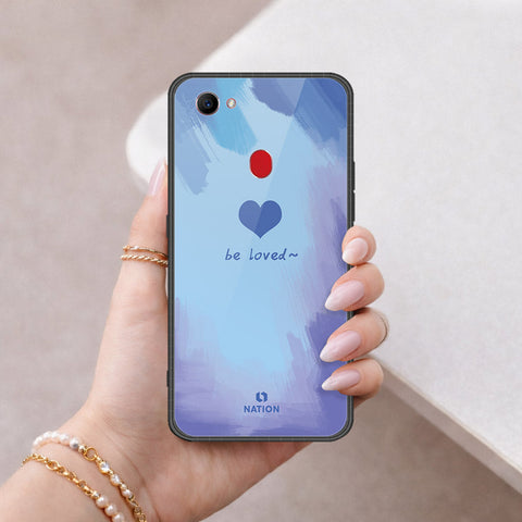Oppo F7 Cover - Onation Heart Series - HQ Ultra Shine Premium Infinity Glass Soft Silicon Borders Case