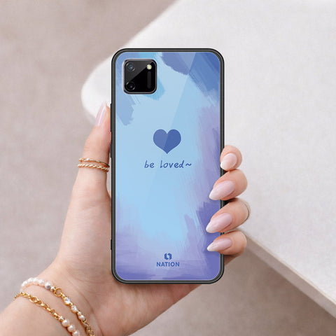 Realme C11 Cover - Onation Heart Series - HQ Ultra Shine Premium Infinity Glass Soft Silicon Borders Case