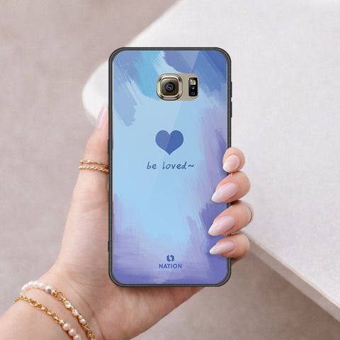 Samsung Galaxy S6 Cover - Onation Heart Series - HQ Ultra Shine Premium Infinity Glass Soft Silicon Borders Case