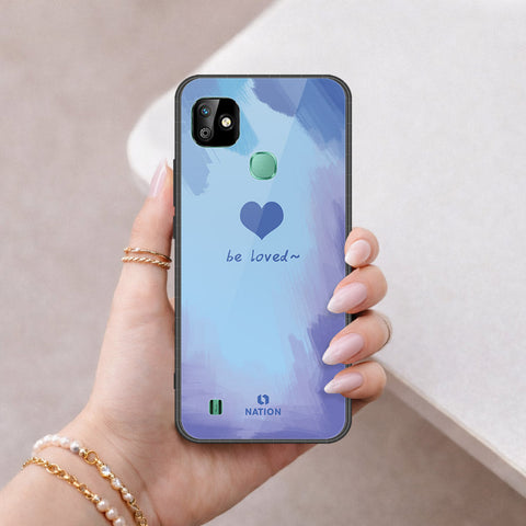 Infinix Smart HD 2021 Cover - Onation Heart Series - HQ Ultra Shine Premium Infinity Glass Soft Silicon Borders Case