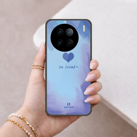Vivo X90 Pro Cover - Onation Heart Series - HQ Ultra Shine Premium Infinity Glass Soft Silicon Borders Case
