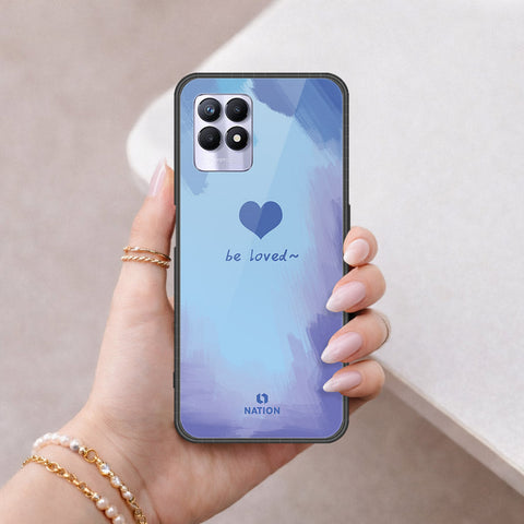 Realme 8i Cover - Onation Heart Series - HQ Ultra Shine Premium Infinity Glass Soft Silicon Borders Case