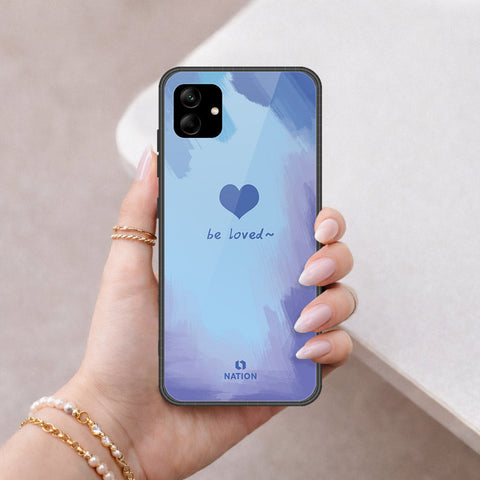 Samsung Galaxy A04e Cover - Onation Heart Series - HQ Ultra Shine Premium Infinity Glass Soft Silicon Borders Case