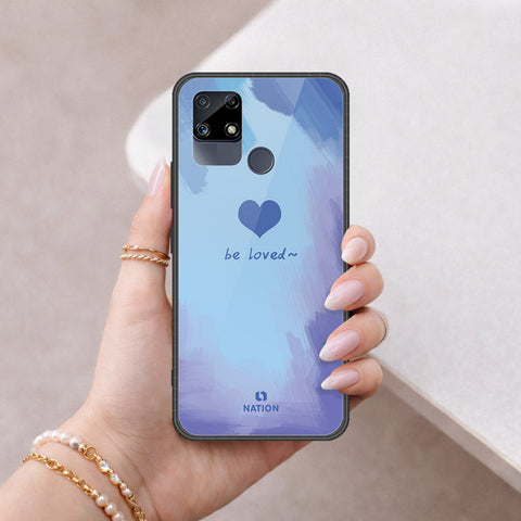 Realme Narzo 20 Cover - Onation Heart Series - HQ Ultra Shine Premium Infinity Glass Soft Silicon Borders Case