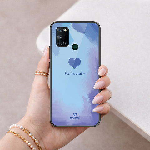 Realme C17 Cover - Onation Heart Series - HQ Ultra Shine Premium Infinity Glass Soft Silicon Borders Case