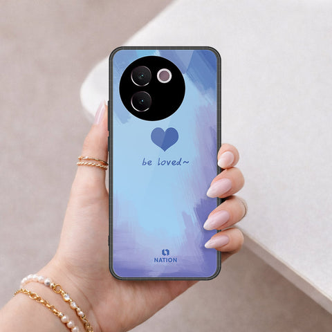 Vivo V30e Cover - Onation Heart Series - HQ Ultra Shine Premium Infinity Glass Soft Silicon Borders Case