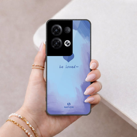 Oppo Reno 8 Pro Plus Cover - Onation Heart Series - HQ Ultra Shine Premium Infinity Glass Soft Silicon Borders Case