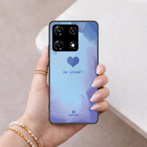 Infinix Note 30 VIP Cover - Onation Heart Series - HQ Ultra Shine Premium Infinity Glass Soft Silicon Borders Case