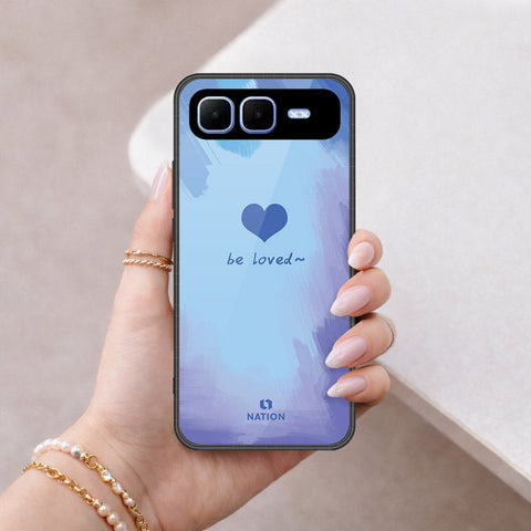 Infinix Smart 10 Plus Cover - Onation Heart Series - HQ Ultra Shine Premium Infinity Glass Soft Silicon Borders Case