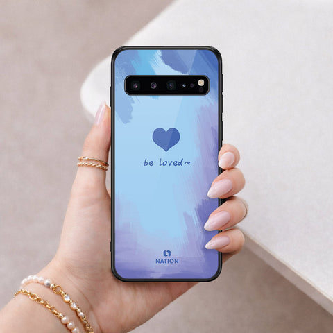 Samsung Galaxy S10 5G Cover - Onation Heart Series - HQ Ultra Shine Premium Infinity Glass Soft Silicon Borders Case