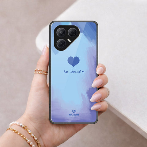 Tecno Pova 7 4G Cover - Onation Heart Series - HQ Ultra Shine Premium Infinity Glass Soft Silicon Borders Case