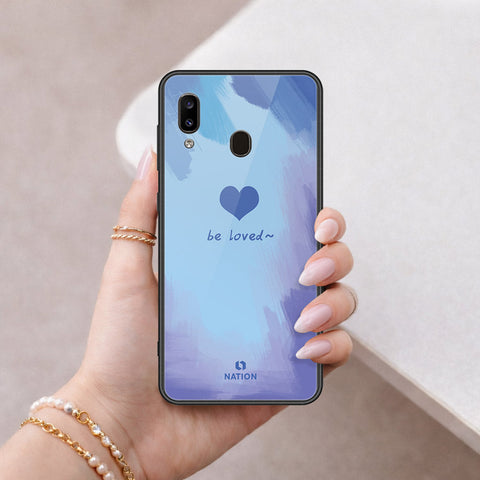 Samsung Galaxy A20 Cover - Onation Heart Series - HQ Ultra Shine Premium Infinity Glass Soft Silicon Borders Case