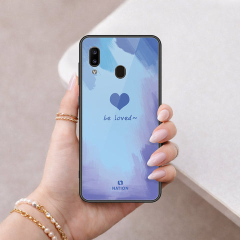 Samsung Galaxy A30 Cover - Onation Heart Series - HQ Ultra Shine Premium Infinity Glass Soft Silicon Borders Case