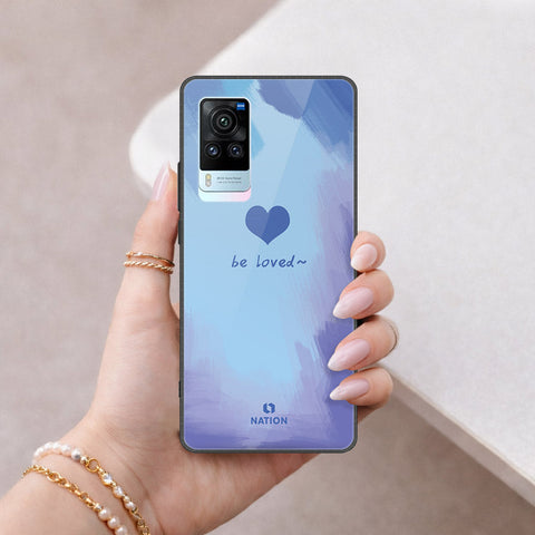 Vivo X60 Cover - Onation Heart Series - HQ Ultra Shine Premium Infinity Glass Soft Silicon Borders Case