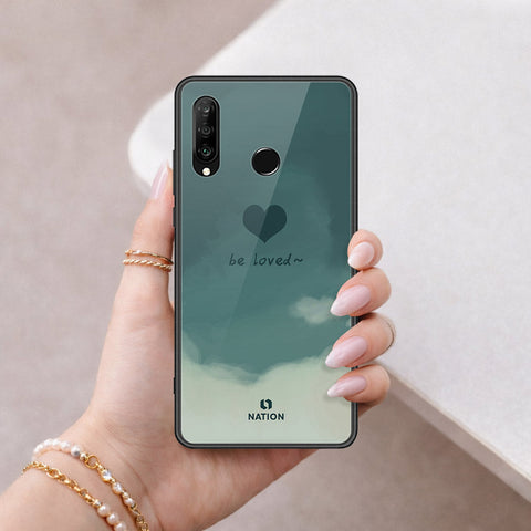 Huawei P30 lite Cover - Onation Heart Series - HQ Ultra Shine Premium Infinity Glass Soft Silicon Borders Case