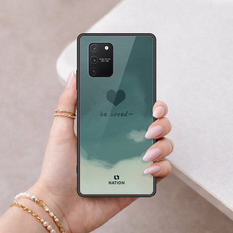 Samsung Galaxy S10 Lite Cover - Onation Heart Series - HQ Ultra Shine Premium Infinity Glass Soft Silicon Borders Case