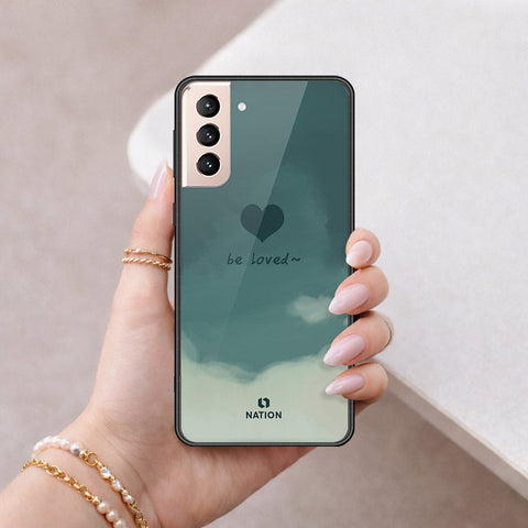 Samsung Galaxy S21 Plus 5G Cover - Onation Heart Series - HQ Ultra Shine Premium Infinity Glass Soft Silicon Borders Case