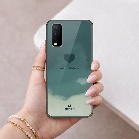 Vivo Y20s Cover - Onation Heart Series - HQ Ultra Shine Premium Infinity Glass Soft Silicon Borders Case