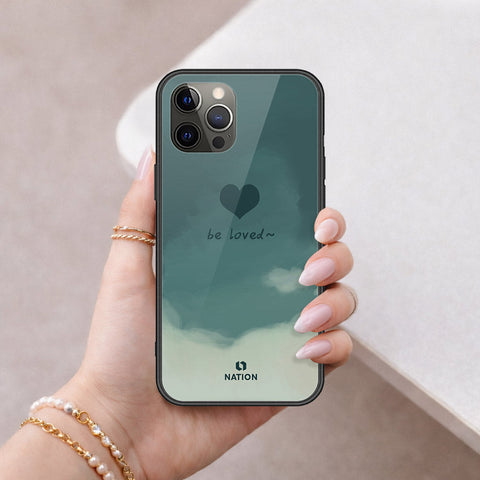 iPhone 12 Pro - Onation Heart Series - HQ Ultra Shine Premium Infinity Glass Soft Silicon Borders Case