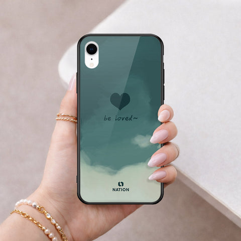 iPhone XR - Onation Heart Series - HQ Ultra Shine Premium Infinity Glass Soft Silicon Borders Case